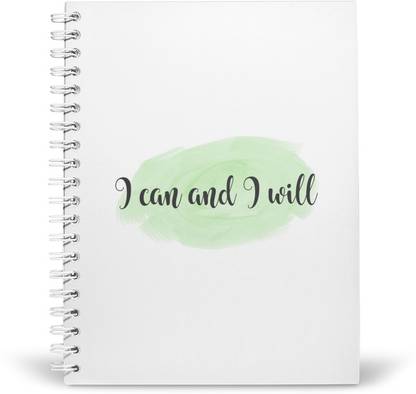 PurpleBees I CAN I WILL Quotes Diary A5 | Motivational Diary A5 Diary Unruled 160 Pages