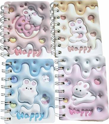 Untreasured Happy Notebooks Pocket-size Notebook Unruled 160 Pages