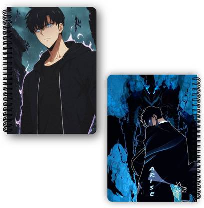 Goku Ki Dukan Solo Leveling Anime Notebook |Free Stickers A5 Diary Unruled 150 Pages