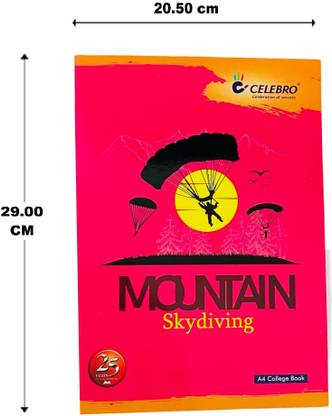NKcreation Collage book 29cm x 20.50cm A4 Notebook Single line Ruller note book 172 Pages