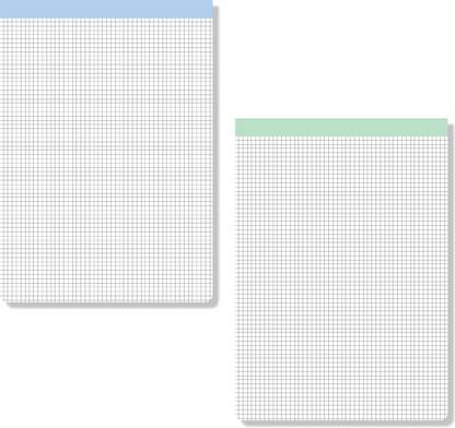 Fun Lines Premium Perforated Pad A4 Writing Pad 5mm Grid 100 Pages