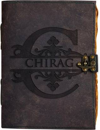 DI-KRAFT Handmade Classic Design Leather-C Printed Diary A5 Diary Unruled 200 Pages