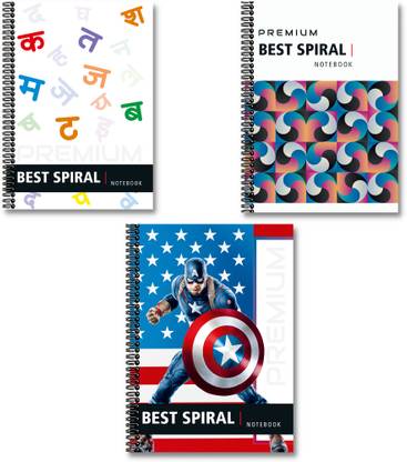 Best Spiral Notebooks | 200 Pages UnRuled Notebook | A4 Size Paper | A4 Notebook UnRuled 200 Pages