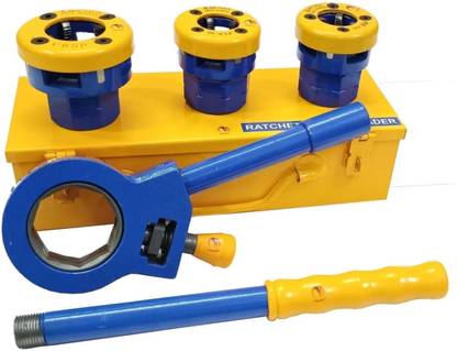 MTRO 1 SET RACHET PIPE THREADER 1/2" , 3/4" , 1" BSP PIPE KIT MANUAL THREADER TOOL Die Handle