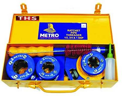 THS 1/2" 3/4" 1" METRO RATCHET PIPE THREADER BSPT Die Handle
