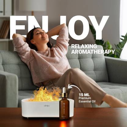 airlys Premium Box of Flame Diffuser 150ml Aromatherapy with 15 ml Essentials Oil Oil Diffuser Diffuser