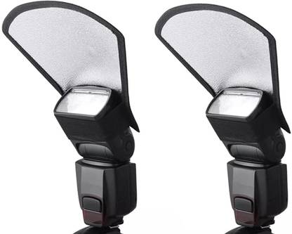 coku Flash Diffuser Reflector for Camera Mount Photography Bend Bounce Flash Camera light Diffuser