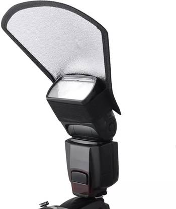 Eyuvaa Silver Flash Bouncer Diffuser Reflector for Bend Bounce Flash Universal Mount CAMERA Diffuser
