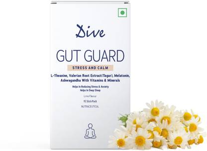 DIVE Gut Guard Stress & Calm Probiotics Lime Flavor Powder
