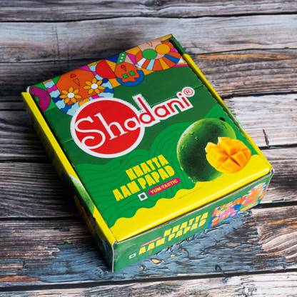 Shadani Khatta Aampapad Box 600g (Pack of 20 Bites) Mango Tablet