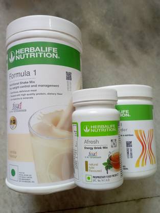 Herbalife Nutrition F1 SHAKE CHOCOLATE FLAVOUR, PROTIEN POWDER AND TULSI AFRESH chocolate, soy, tulsi Powder