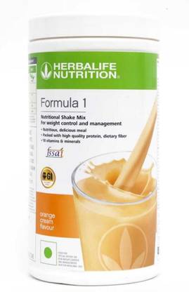 HERBALIFE Formula 1 Shake ORANGE Weight Loss Protein Shake (500 g, ORANGE, CARAMEL) UNFLAVOR Tablet