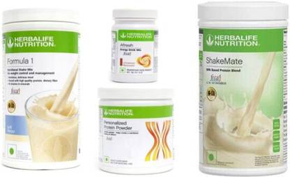HERBALIFE F 1 SHAKE KULFI,PROTEIN 200GM,CINNEMON AFRESH AND SHAKEMATE WEIGHT LOSS PACK KULFI, CINNEMON Powder