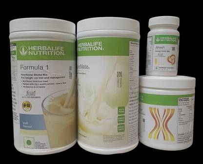 Herbalife Nutrition FORMULA 1 SHAKE KULFI ,PROTEIN POWDER 200GM, AFRESH LEMON AND SHAKEMATE COMBO KULFI, LEMON Powder