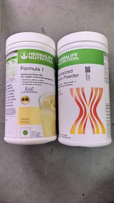 HERBALIFE FORMULA 1 SHAKE VANILA SHAKE AND PROTEIN POWDER 400GM COMBO PACK VANILA Powder