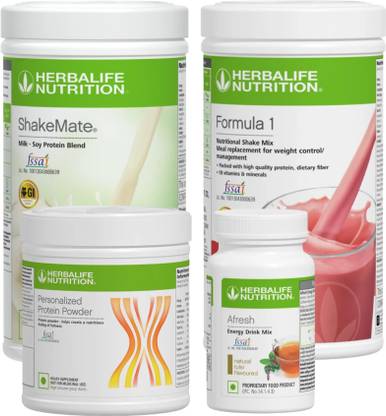HERBALIFE FORMULA-1 SHAKE-STROWBERRY -PROTEIN 200GM,TULSI AFRESH AND SHAKEMATE PACK STRAWBERRY, TULSI Powder