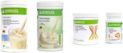 HERBALIFE FORMULA 1 SHAKE KULFI,PROTEIN 200GM,PEACH AFRESH AND SHAKEMATE WEIGHT LOSS PACK KULFI, PEACH Powder