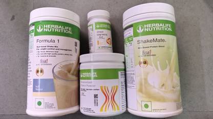 HERBALIFE FORMULA 1 SHAKE MIX KULFI,PROTEIN 200GM GINGER AFRESH AND SHAKEMATE POWDER COMBO KULFI, GINGER Powder