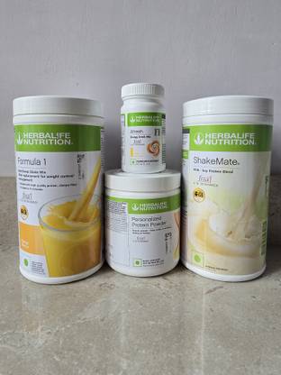 HERBALIFE WEIGHT LOSS COMBO F-1 MANGO SHAKE,PROTEIN 200GM,AFRESH LEMON OR SHAKEMATE (MANGO,LEMON) Powder