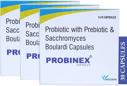 PROBINEX Probiotic with Prebiotic & Sacchromyces Boulardi No Capsules