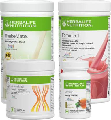 HERBALIFE FORMULA-1-SHAKE-STROWBERRY-PROTEIN 200GM,TULSI AFRESH AND SHAKEMATE PACK STRAWBERRY, TULSI Powder