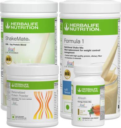 HERBALIFE FORMULA-1 SHAKE-KULFI-PROTEIN 200GM,TULSI AFRESH AND SHAKEMATE WEIGHT LOSS PACK KULFI, TULSI Powder