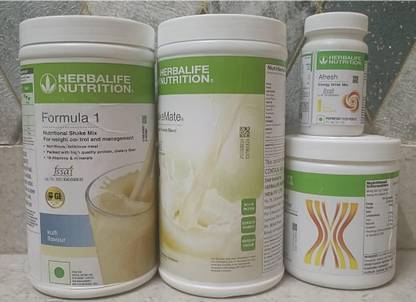HERBALIFE FORMULA 1 SHAKE KULFI,PROTEIN 200GM,LEMON AFRESH AND SHAKEMATE WEIGHT LOSS PACK KULFI, LEMON Powder