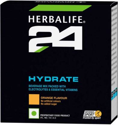 HERBALIFE H24 HYDRATE1 Hydration Drink (100 g, ORANGE Flavored) Unflavered Powder