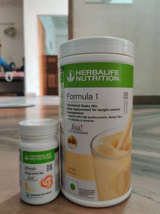 HERBALIFE Weight Loss Combo Formula 1 Shake Mix - vanilla flavour LEMON AFRESH Powder