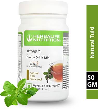 HERBALIFE Afresh Energy Drink – Tulsi (50g) | Enhances Metabolism & Weight loss Tulsi Powder