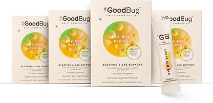 The Good Bug Bye Bye Bloat For Acidity Gas & Bloating Relief Lemon Flavoured Powder