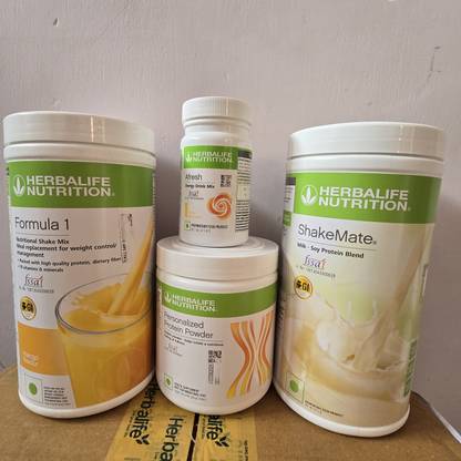 HERBALIFE WEIGHT LOSS F-1 MANGO SHAKE,PROTEIN 200GM,AFRESH LEMON OR SHAKEMATE (Mango,LEMON) Powder