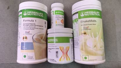 HERBALIFE FORMULA 1 SHAKE MIX KULFI,PROTEIN 200GM, LEMON AFRESH AND SHAKEMATE POWDER COMBO KULFI, LEMON Powder