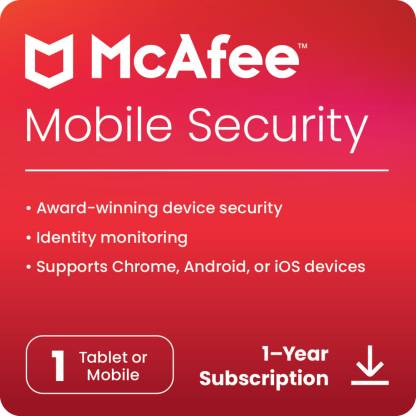 McAfee 1 Device 1 Year Mobile Security for Android (Email Delivery - No CD)