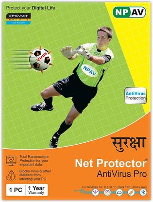 Net Protector 2023 1 PC 1 Year Anti-virus (Email Delivery - No CD)