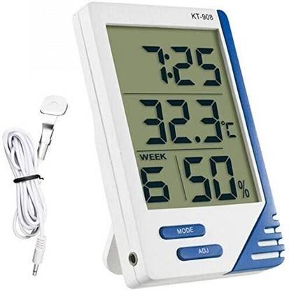 MCP KT-908 Digital Room Thermometer Accurate & Reliable Probe Sensor Digital Room For Home Thermometer
