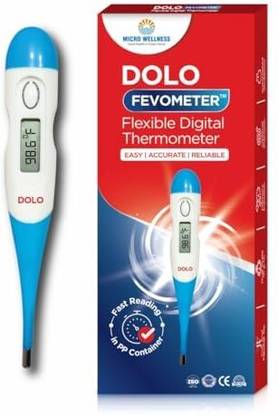 Dolo Fevometer Fevo Flexible Digital Thermometer - For Easy, Accurate, Reliable & Fast Reading Thermometer