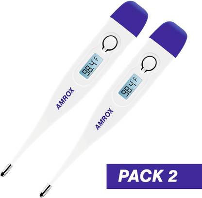 AMROX Digital Thermometer with One Touch Operation for Child and Adult Thermometer Digital Thermometer with One Touch Operation for Child and Adult Thermometer Thermometer