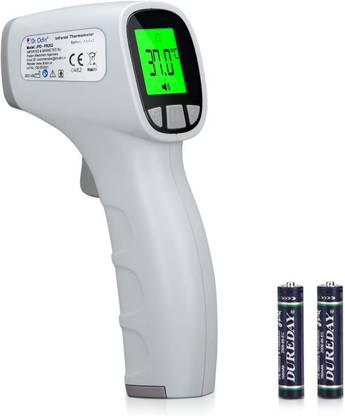Dr. Odin OIR002 Non-Contact Thermometer with IR Sensor, Color Changing Display and Memory Button Thermometer