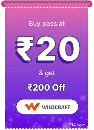 Wildcraft Pass only at Rs. 20 and get discount of 25% upto Rs 200