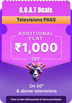Extra Rs.1000/- Off on 50" & Above Televisions from 11th July 2025 till