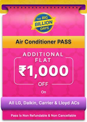 Extra Rs 1000 Off on LG, Daikin, Carrier & Lloyd Air Conditioners for the First 5 Days of Big Billion Days Sale