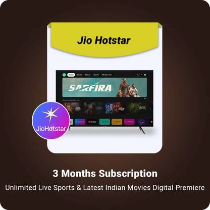 Jio Hotstar 3 Months Subscription | Unlimited Live Sports | Latest Indian Movies Digital Premiere