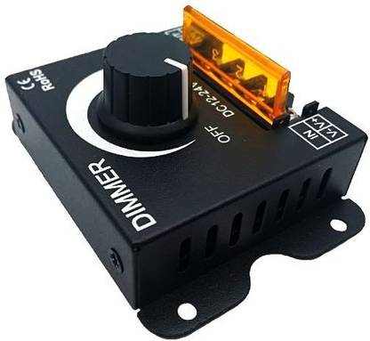 keertan kalp DC 12V24V LED Dimmer Switch 30A360W Voltage Adjustable Controller for Strip LED 30 A Rotary Dimmer