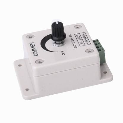 REVALS Dimmer LED Light Switch Dimming Brightness Controller for Strip 12 V to 24v 8A 8 A Rotary Dimmer