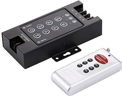 TRP Traders 8 Key RGB LED Light Control RF Wireless Remote Controller Dimmer 12-24V 24 A Step Dimmer