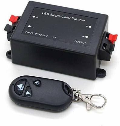 GoodsBazaar Wireless Remote LED Light Dimmer Controller 12V-24V DC 96W Adjust Brightness 8 A Rotary Dimmer
