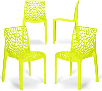 Binani Web Modern Plastic Dining Chair for Home,Cafe|Durable Outdoor Seating Chair Plastic Dining Chair