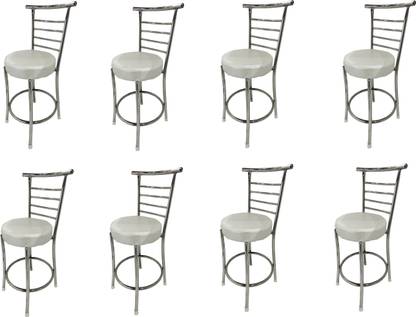 RATISON Steel Dining/Restaurant/Cafe/Home/Office/Study Chair Leatherette Dining Chair