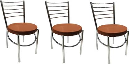 RATISON STEEL DINING CHAIR HOME STUDY OFFICE VISITOR CHAIR Leatherette Dining Chair